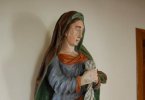 Restauration de la Vierge en bois polychromé de Lemberg